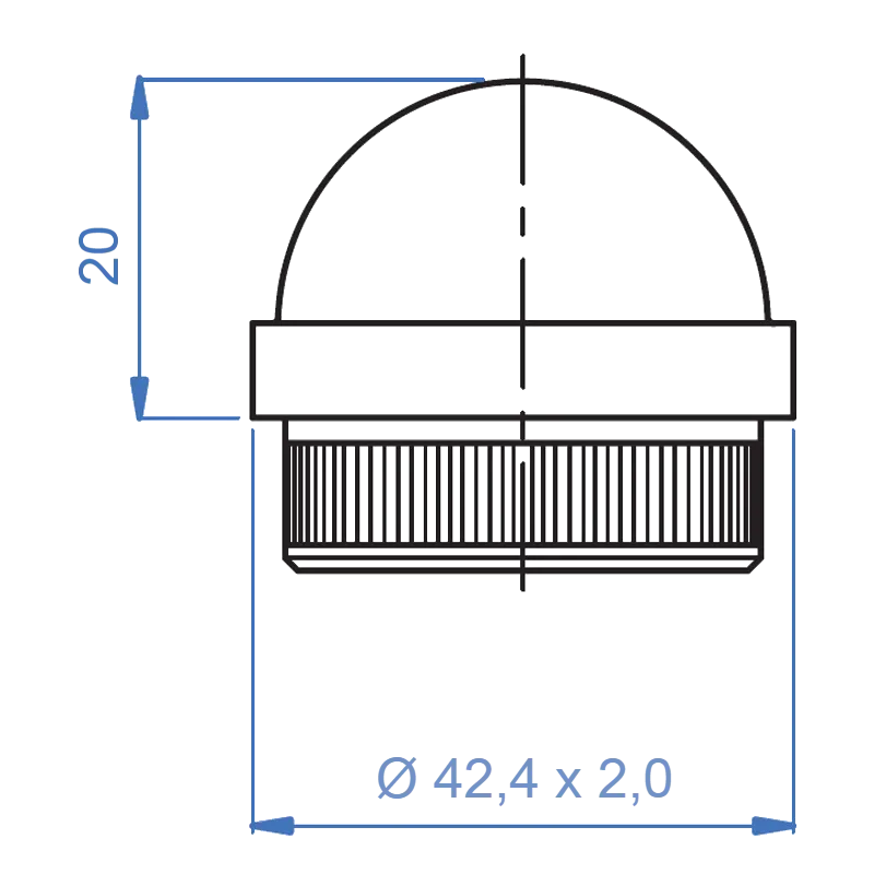 Inox® Semispherical End Caps