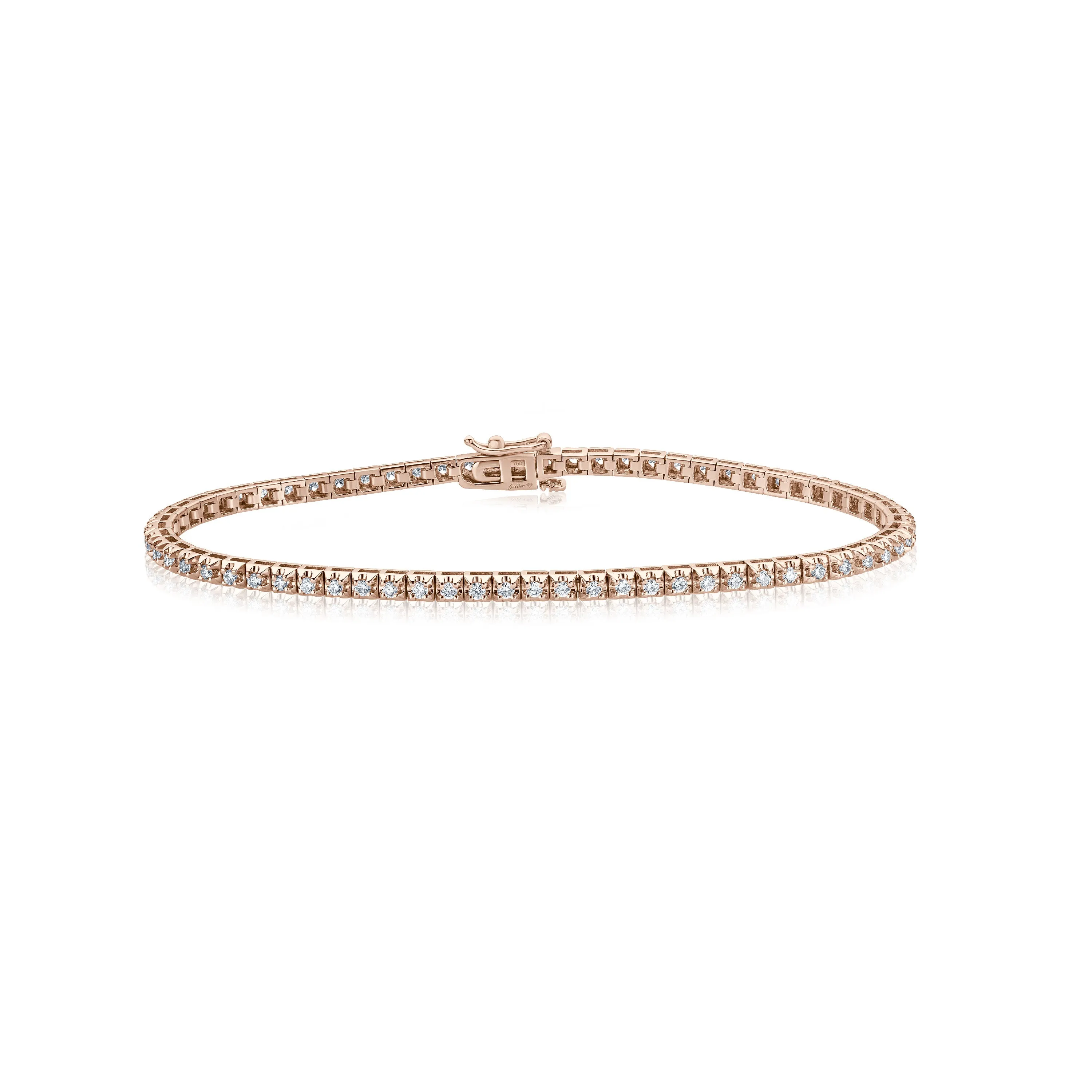 L.A. Tennis Bracelet 1,00 ct. - Roségold