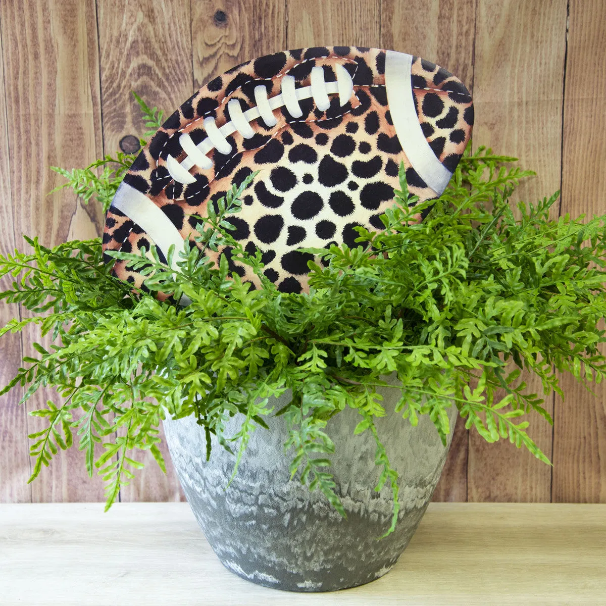 Leopard Football Yard Stake