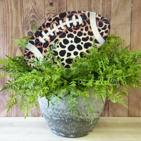 Leopard Football Yard Stake