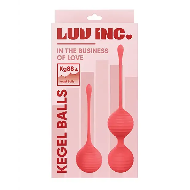 Luv Inc Kg88 Kegel Balls Ribbed Silicone 2-Piece Set