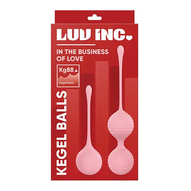 Luv Inc Kg88 Kegel Balls Ribbed Silicone 2-Piece Set