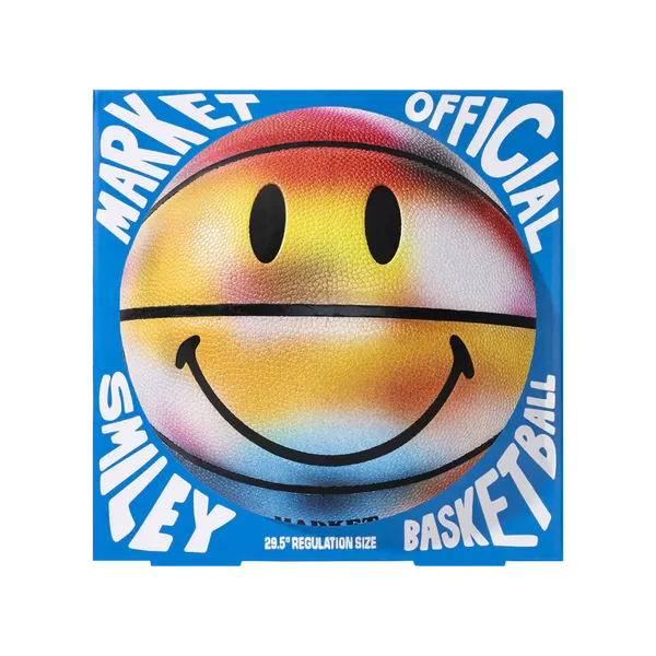 Market Smiley Near Sighted Basketball - Multi