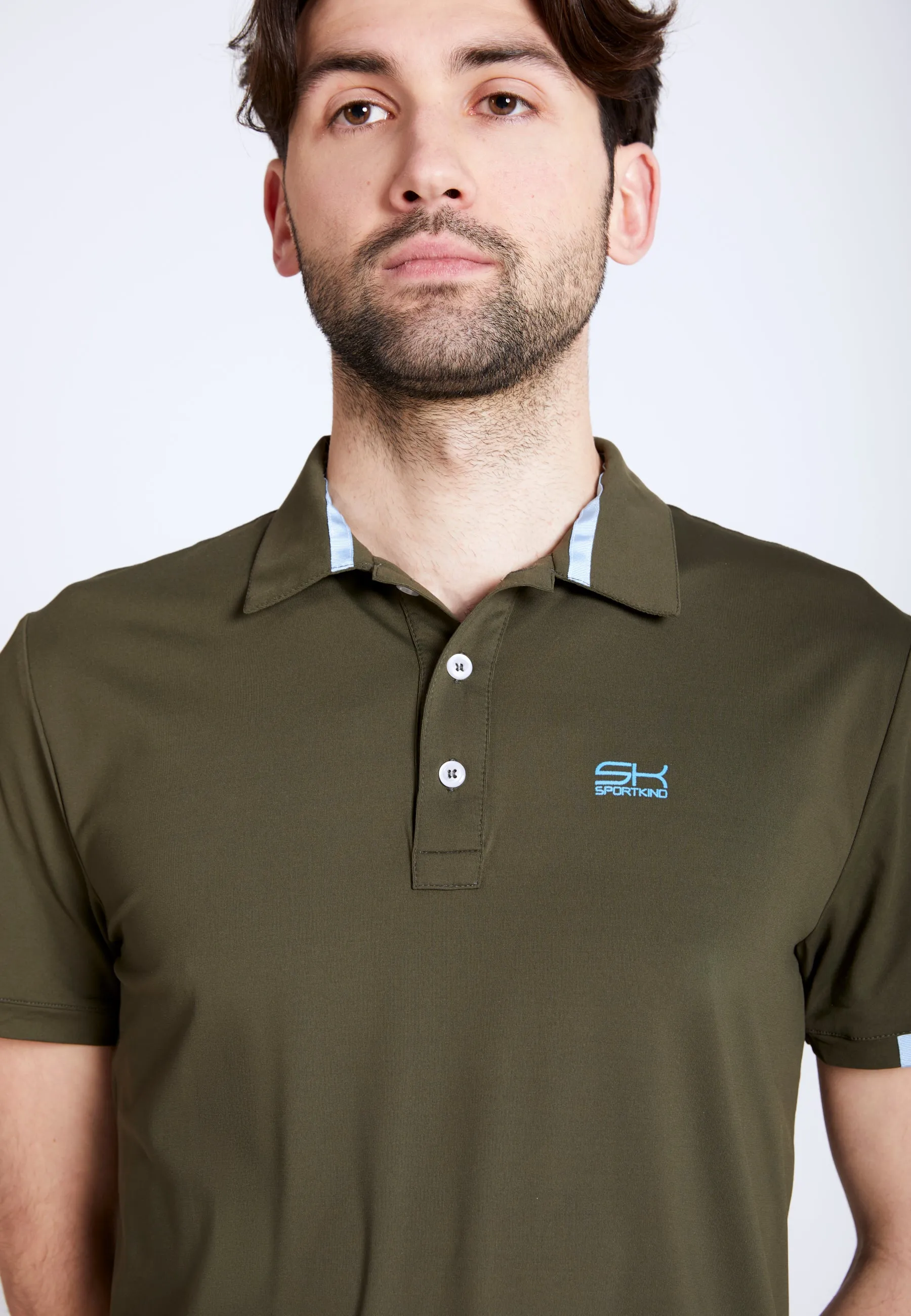 Men Tennis Polo Shirt, khaki