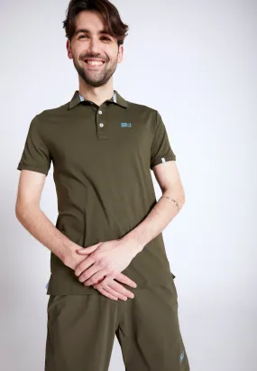 Men Tennis Polo Shirt, khaki