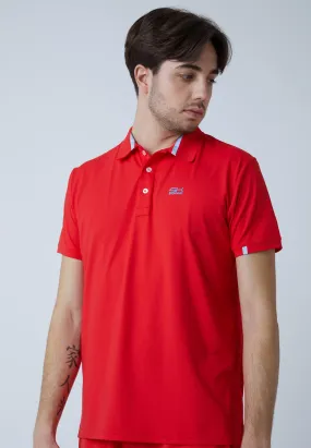 Men Tennis Polo Shirt, red