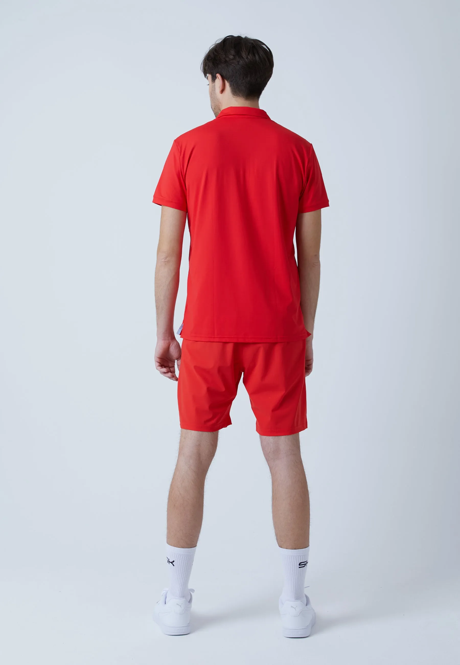 Men Tennis Polo Shirt, red