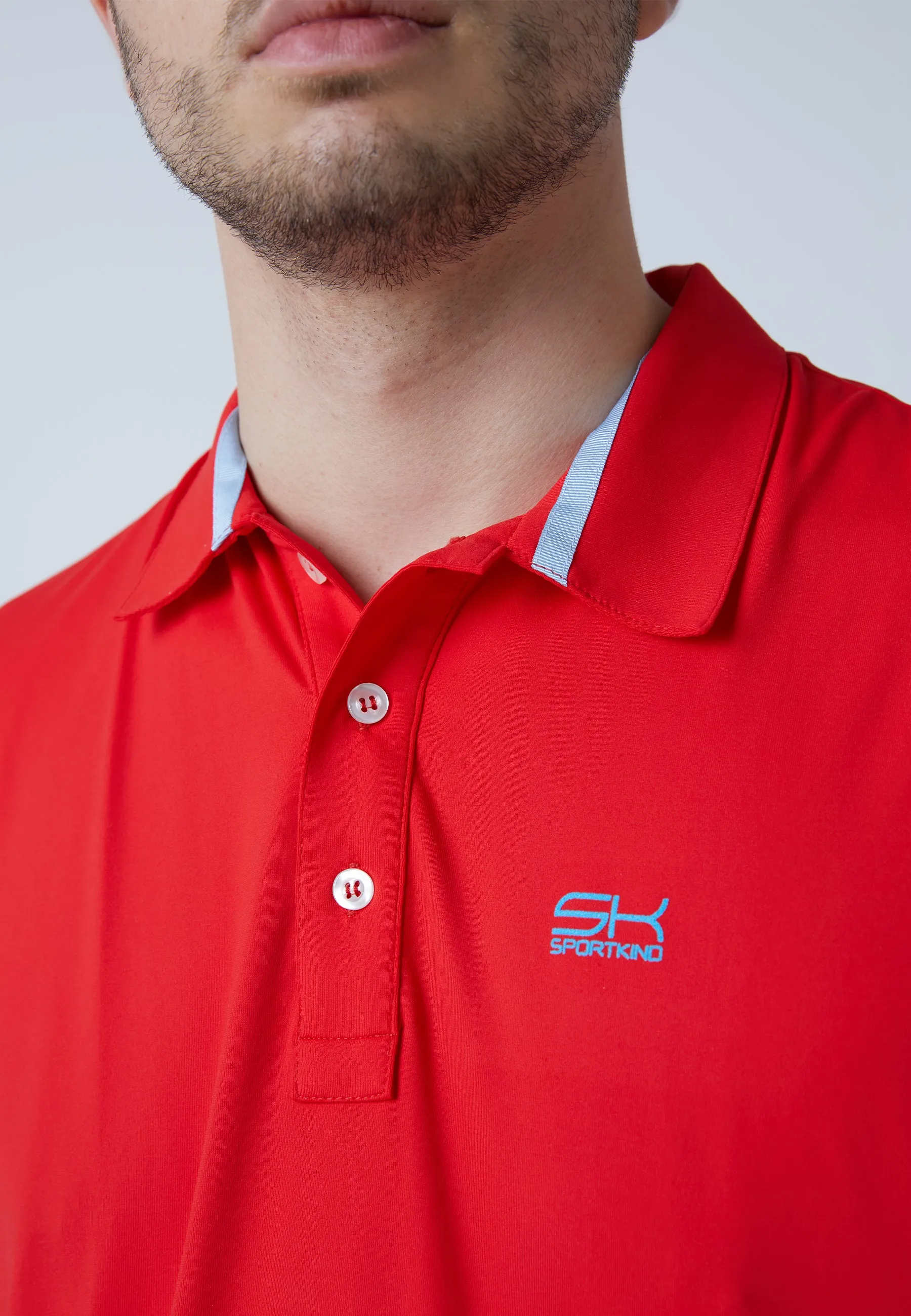 Men Tennis Polo Shirt, red