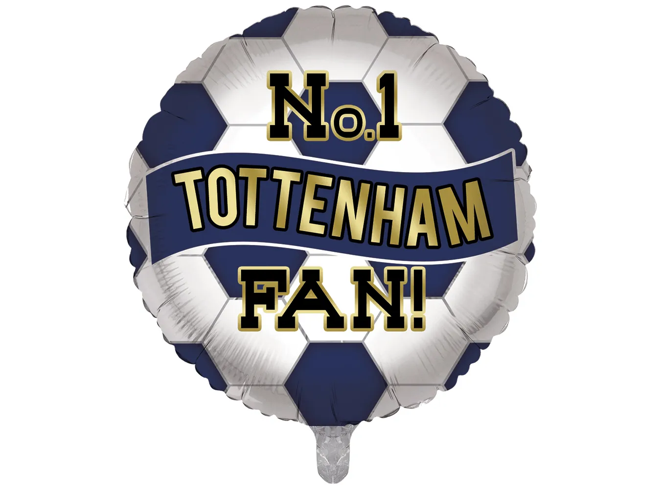No.1 Tottenham Football  Fan Balloon - Navy and White