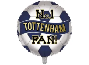 No.1 Tottenham Football  Fan Balloon - Navy and White