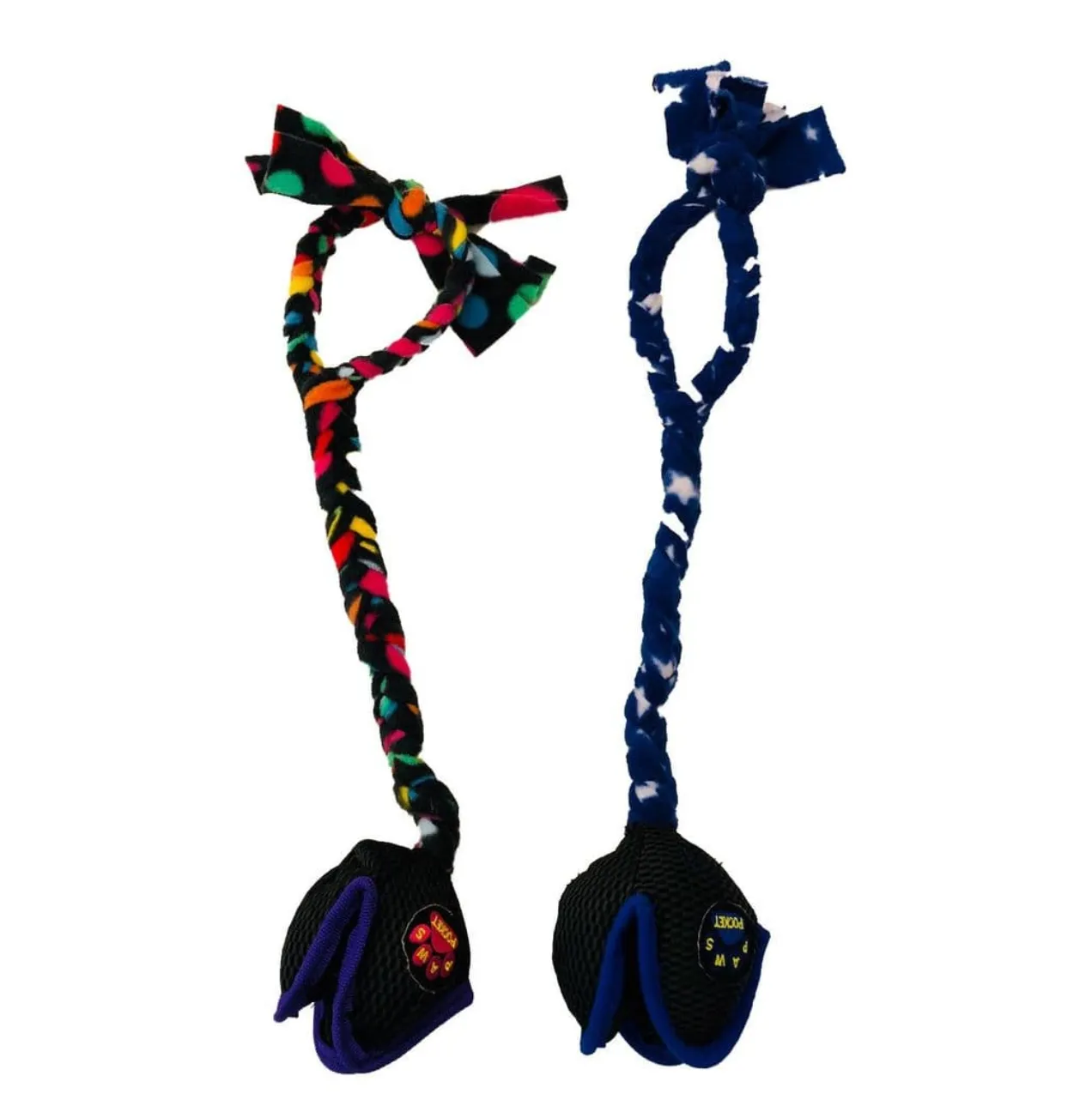 Paws Pocket Fleece Tug with Handle Small