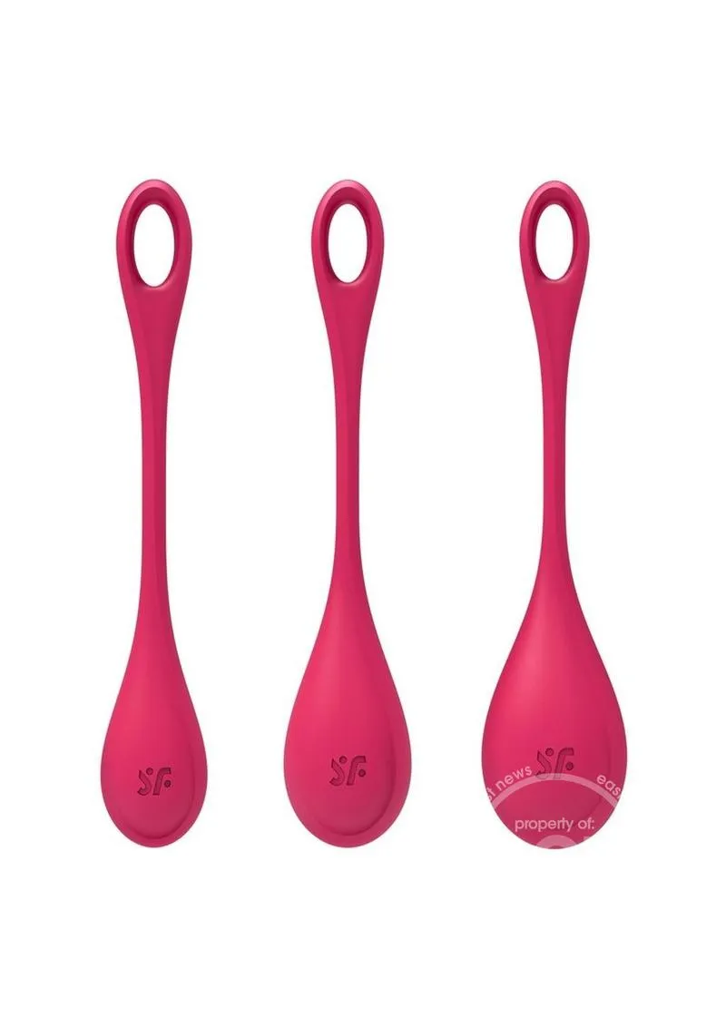 Satisfyer Yoni Power 1 Silicone Weighted Ben Wa Balls Set for Pelvic Floor Training