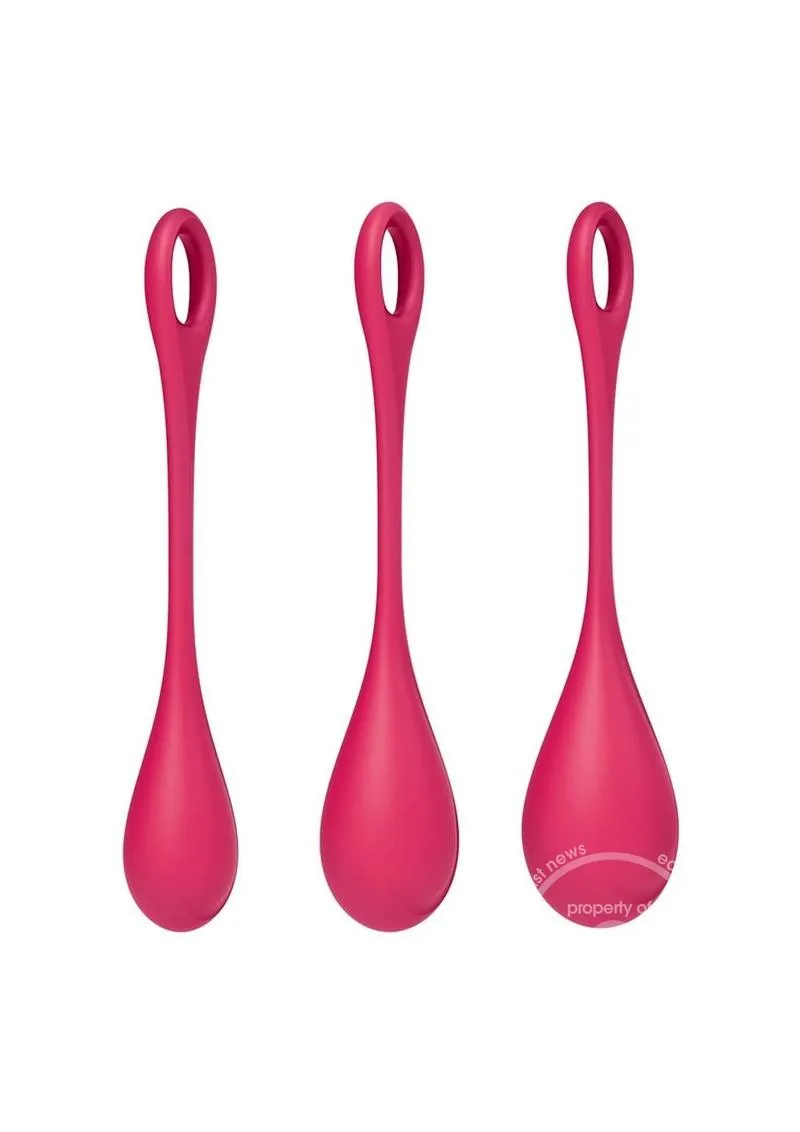 Satisfyer Yoni Power 1 Silicone Weighted Ben Wa Balls Set for Pelvic Floor Training