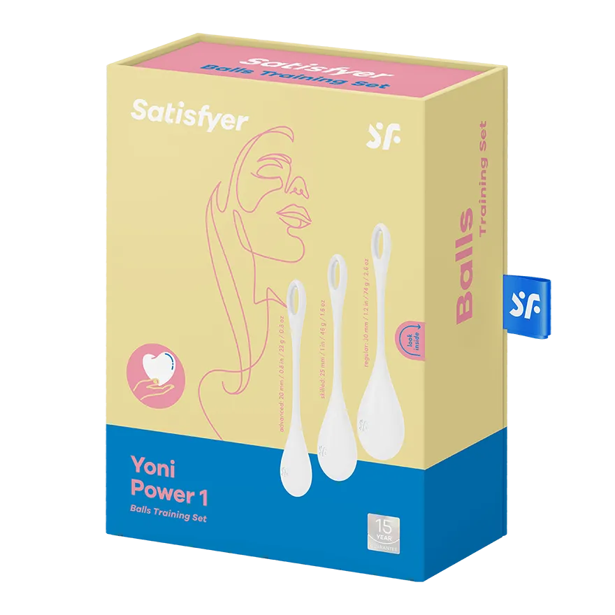 Satisfyer Yoni Power 1 Silicone Weighted Ben Wa Balls Set for Pelvic Floor Training