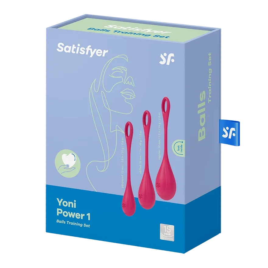 Satisfyer Yoni Power 1 Silicone Weighted Ben Wa Balls Set for Pelvic Floor Training