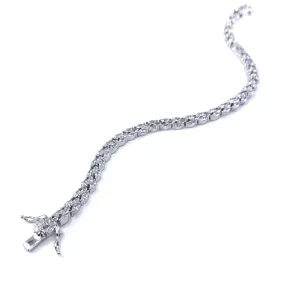 Sterling Silver Marquis Tennis Bracelet