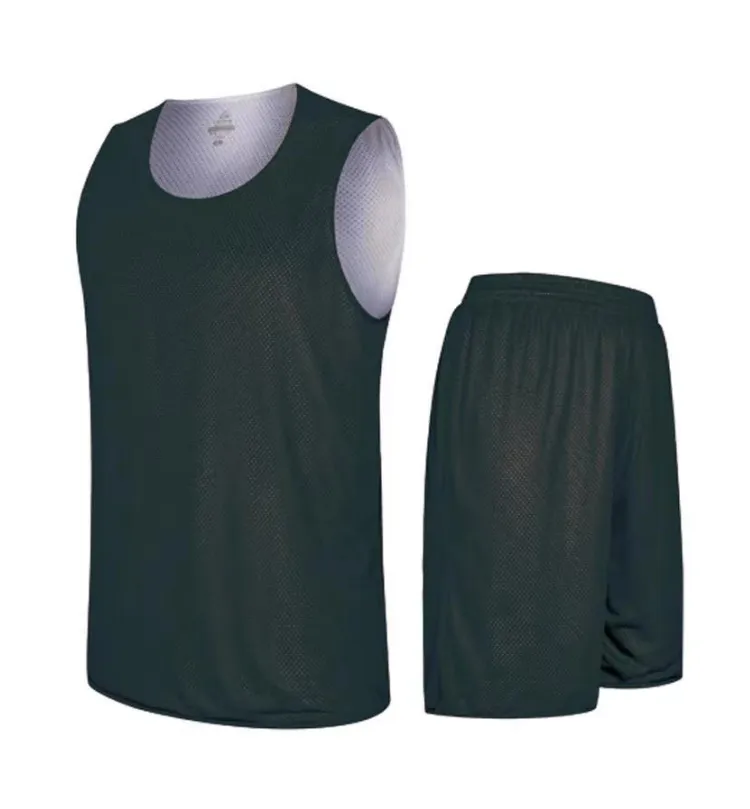 Sweat-absorbent and breathable reversible basketball jersey for children