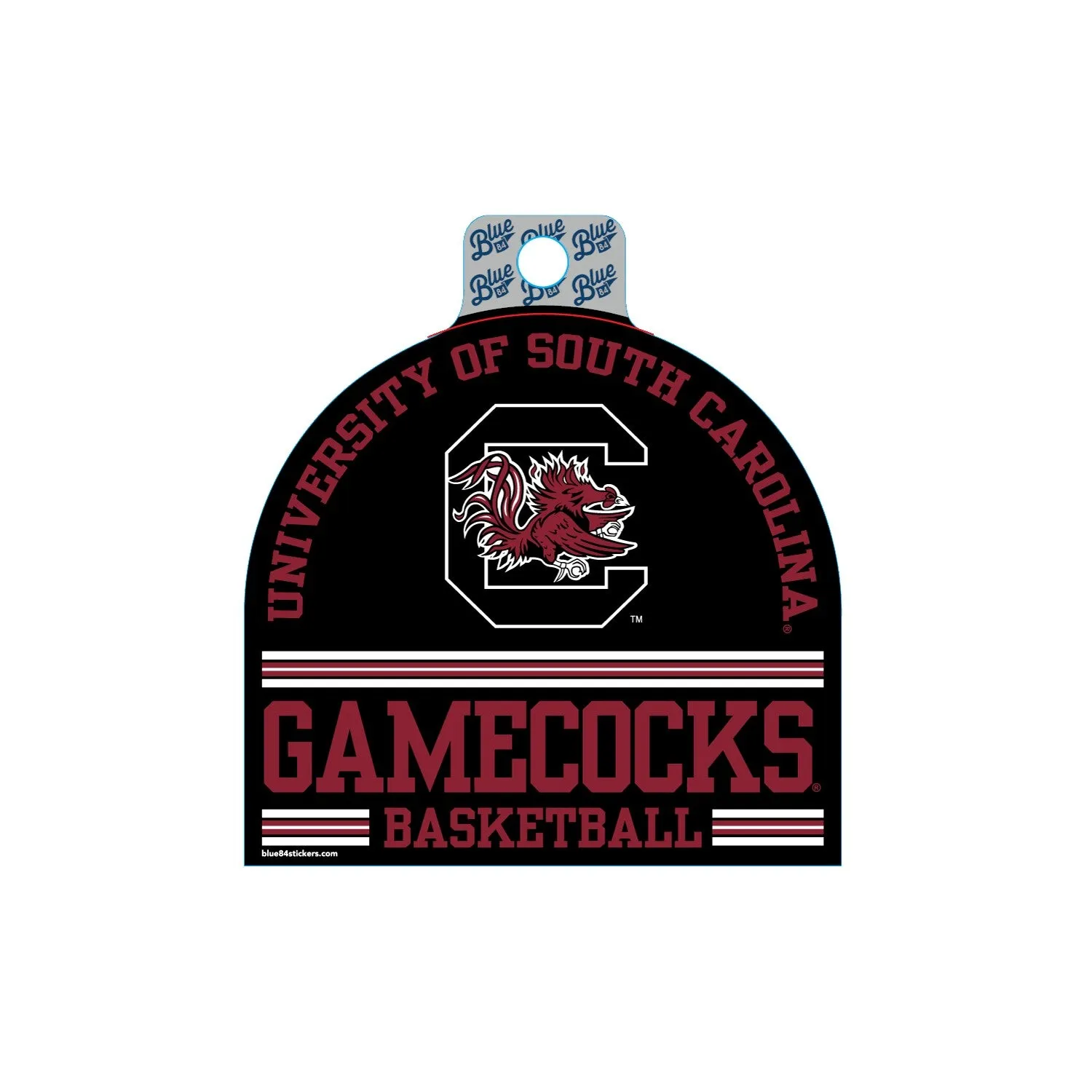 UNIVERSITY OF SOUTH CAROLINA GAMECOCKS BASKETBALL DECAL