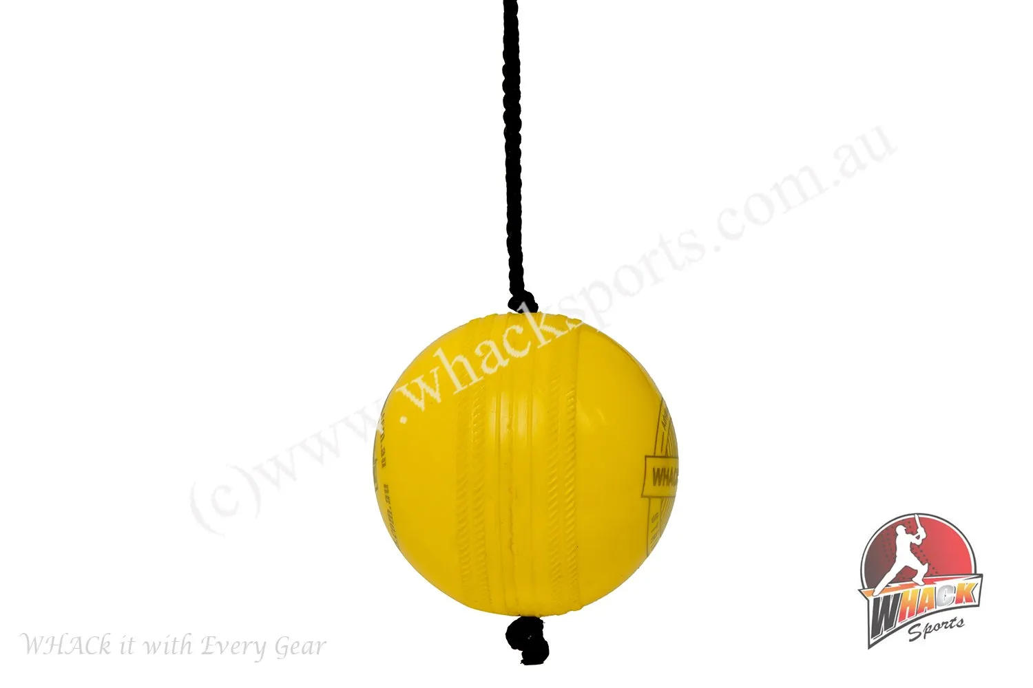 Whack Cricket Batting Practice String Ball - Soft Rubber Ball