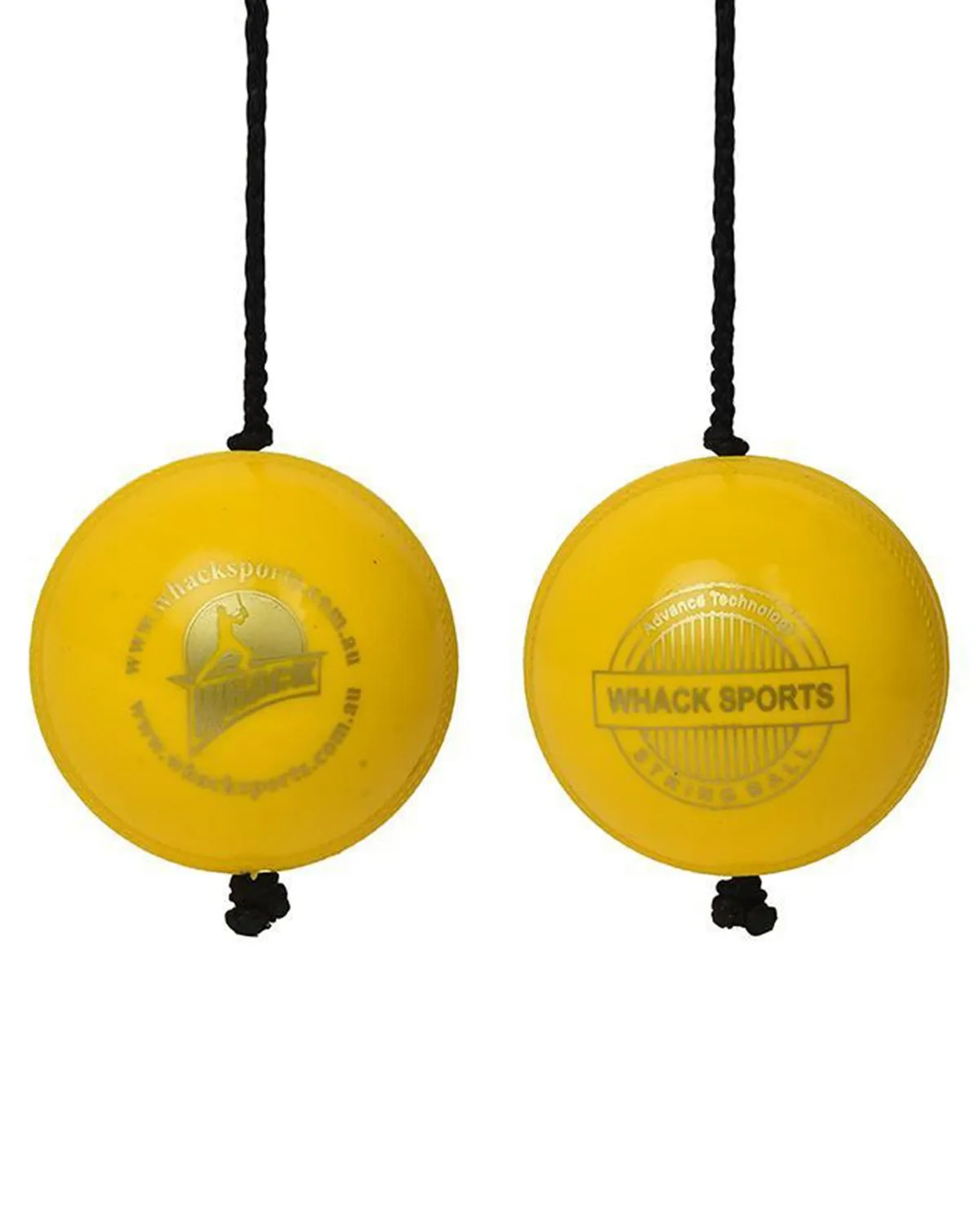 Whack Cricket Batting Practice String Ball - Soft Rubber Ball