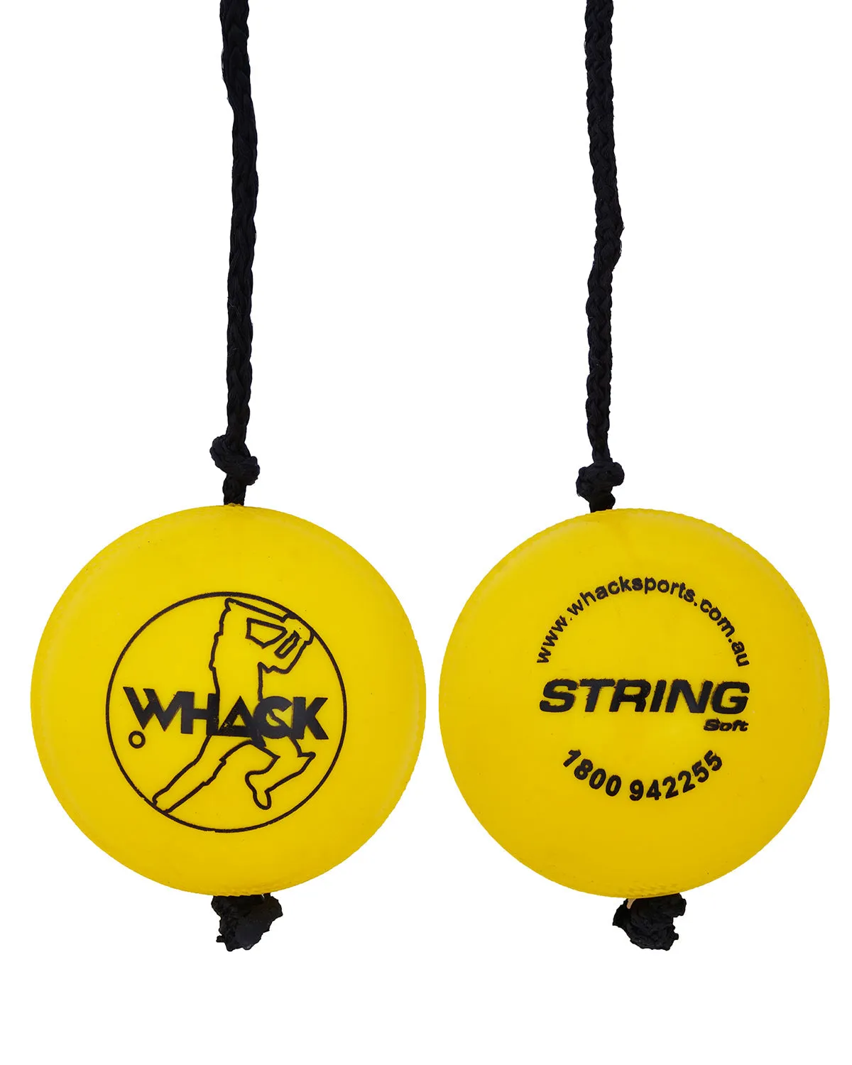 Whack Cricket Batting Practice String Ball - Soft Rubber Ball