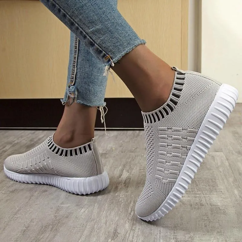 Women Comfortable Breathable Mesh Flats Socks Shoes