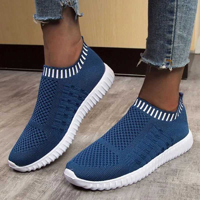 Women Comfortable Breathable Mesh Flats Socks Shoes