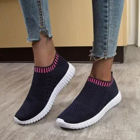 Women Comfortable Breathable Mesh Flats Socks Shoes