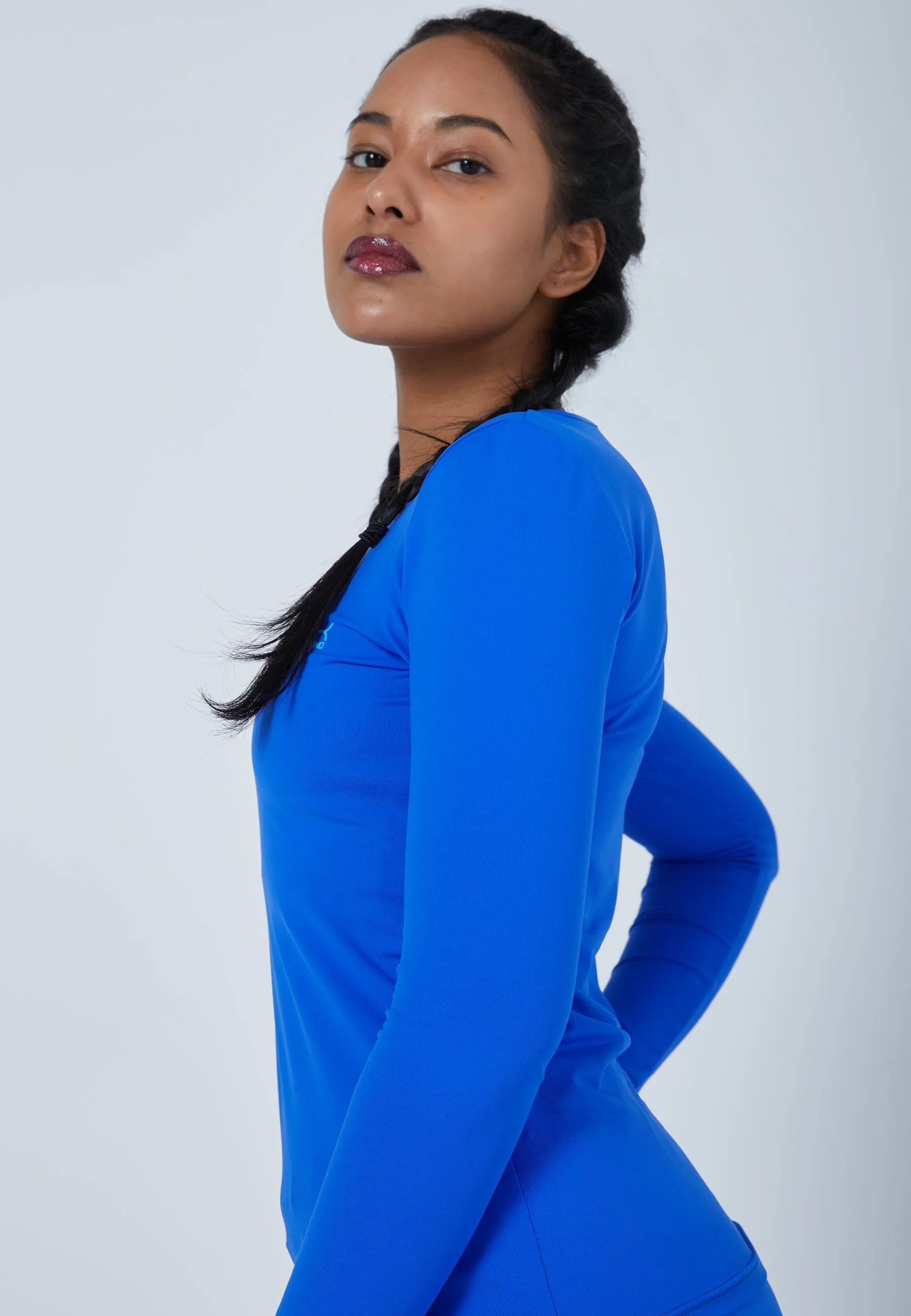 Women Tennis Longsleeve Shirt, cobalt blue