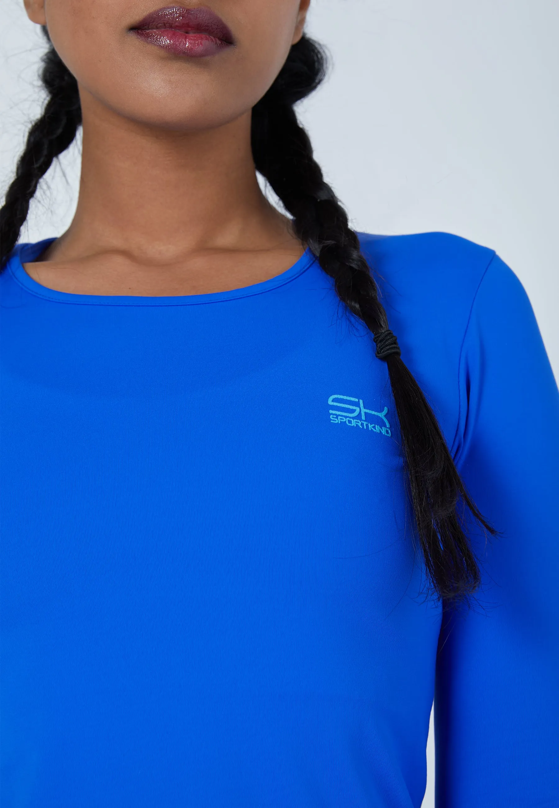 Women Tennis Longsleeve Shirt, cobalt blue